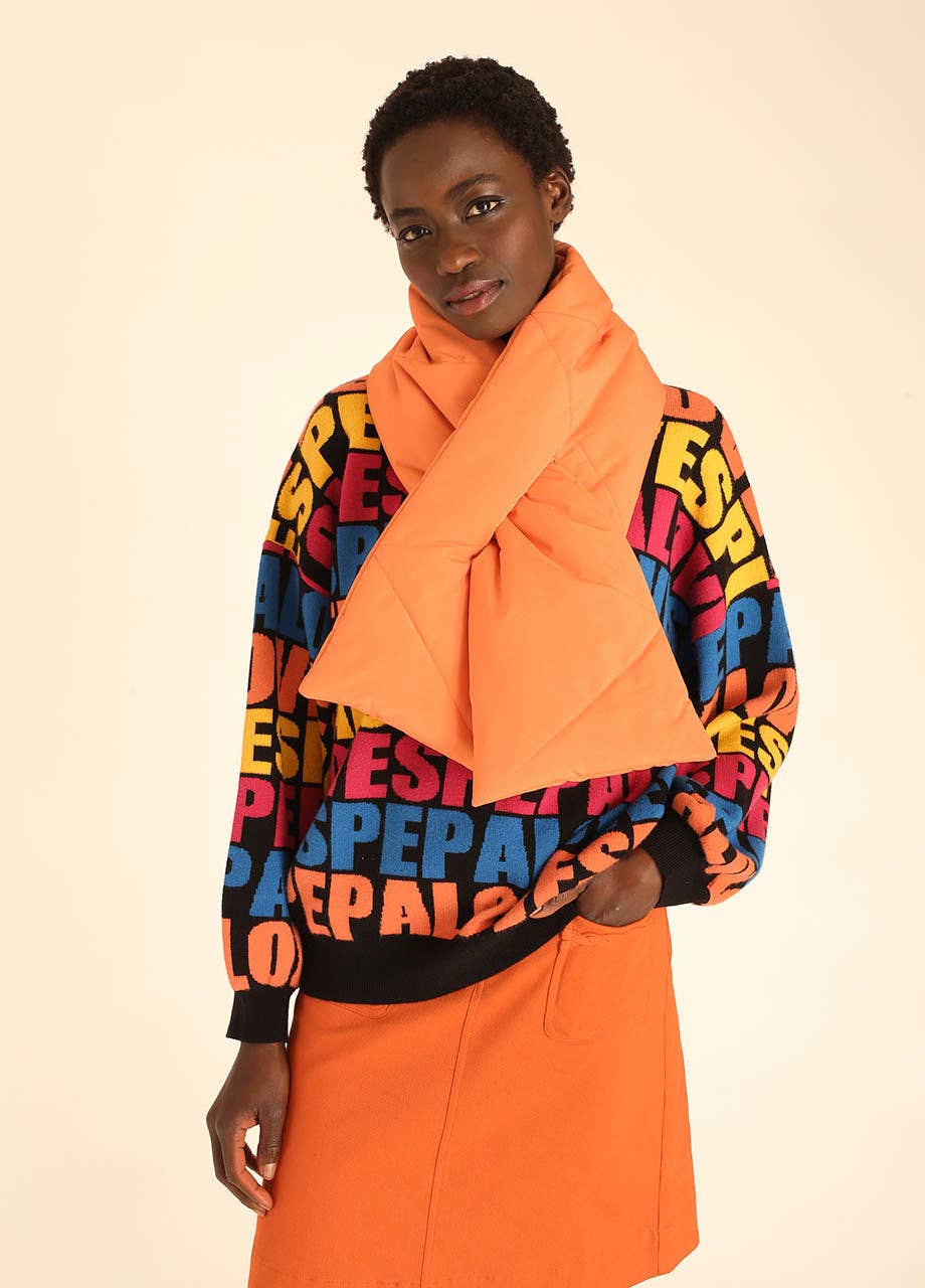 Pepaloves - Wholesale Scarf - Women's - QUILTED SCARF PEACH3