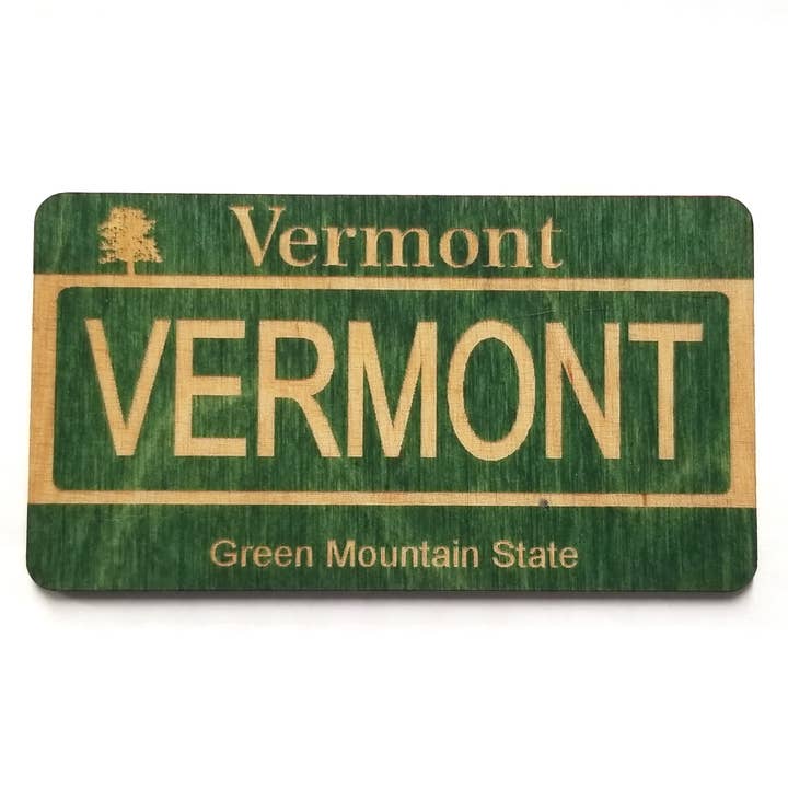 License Plate Magnets - Vermont for wholesale by Made and Assembled
