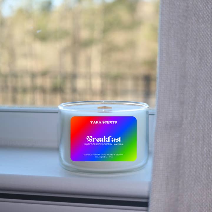 MORGENMAD | Trævæk Soyavokslys med Kokosduft for engroshandel hos Yara Scents