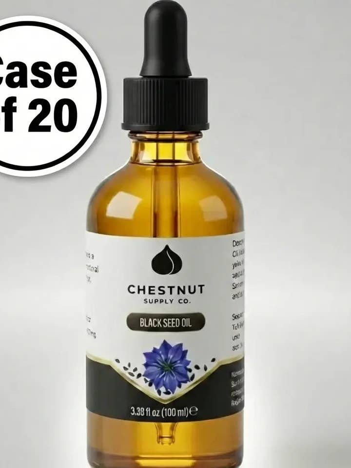 Pure Black Seed Oil 3.38 oz | 20 Case for wholesale by Chestnut Supply