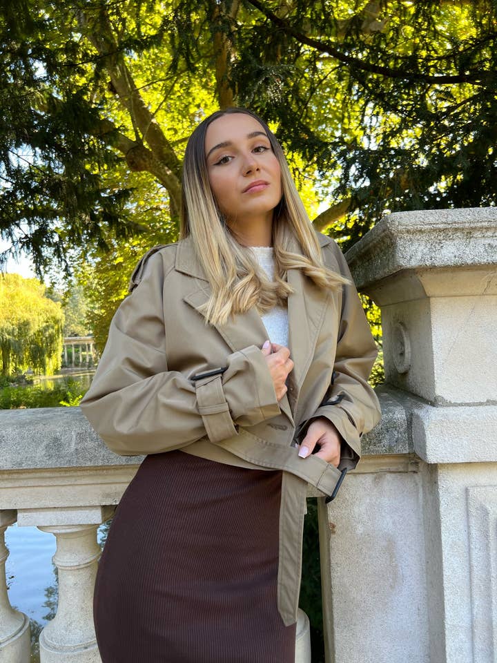 KZELL PARIS - Vente Trench – femme - Cropped trench coat (8649)