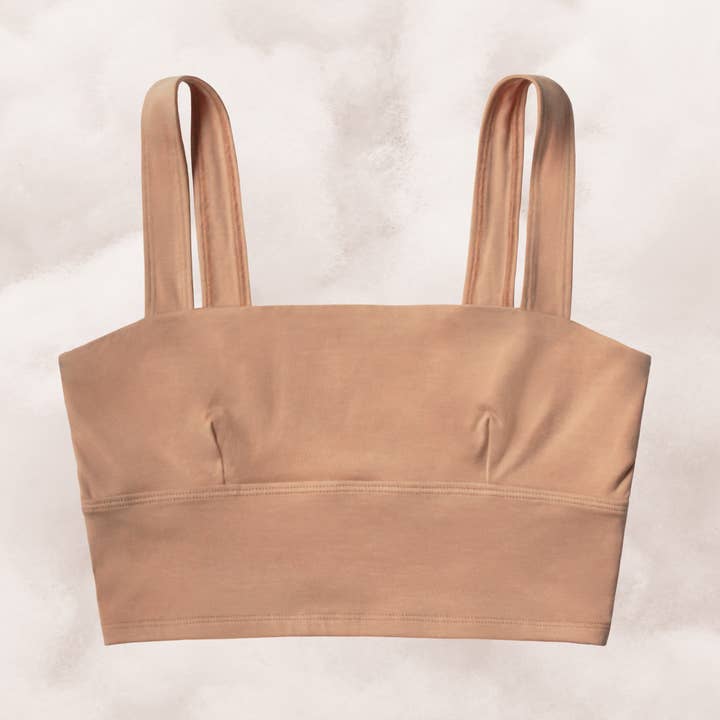 Organic Cotton Square Neck Bralette for wholesale by PROCLAIM