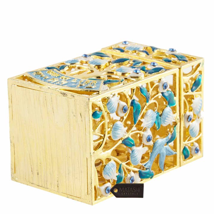 Matashi - Wholesale Decorative Box - Matashi Hand-Painted Enamel CharityBox Keepsake Treasure Box