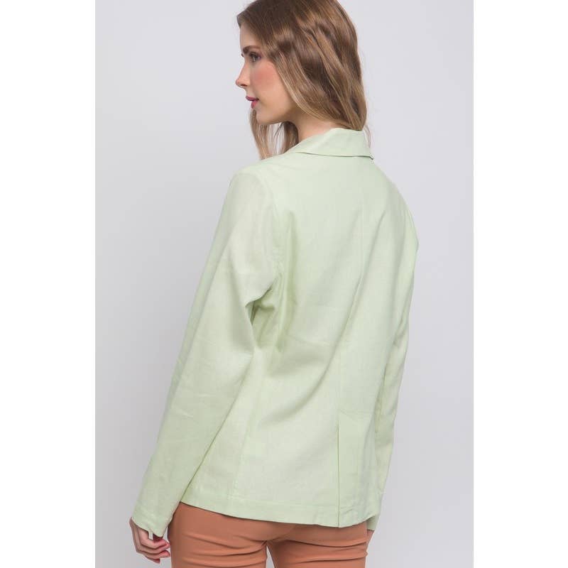 Paperdoll - Wholesale Blazer - Women's - Linen Classic Look Fine Blazer1