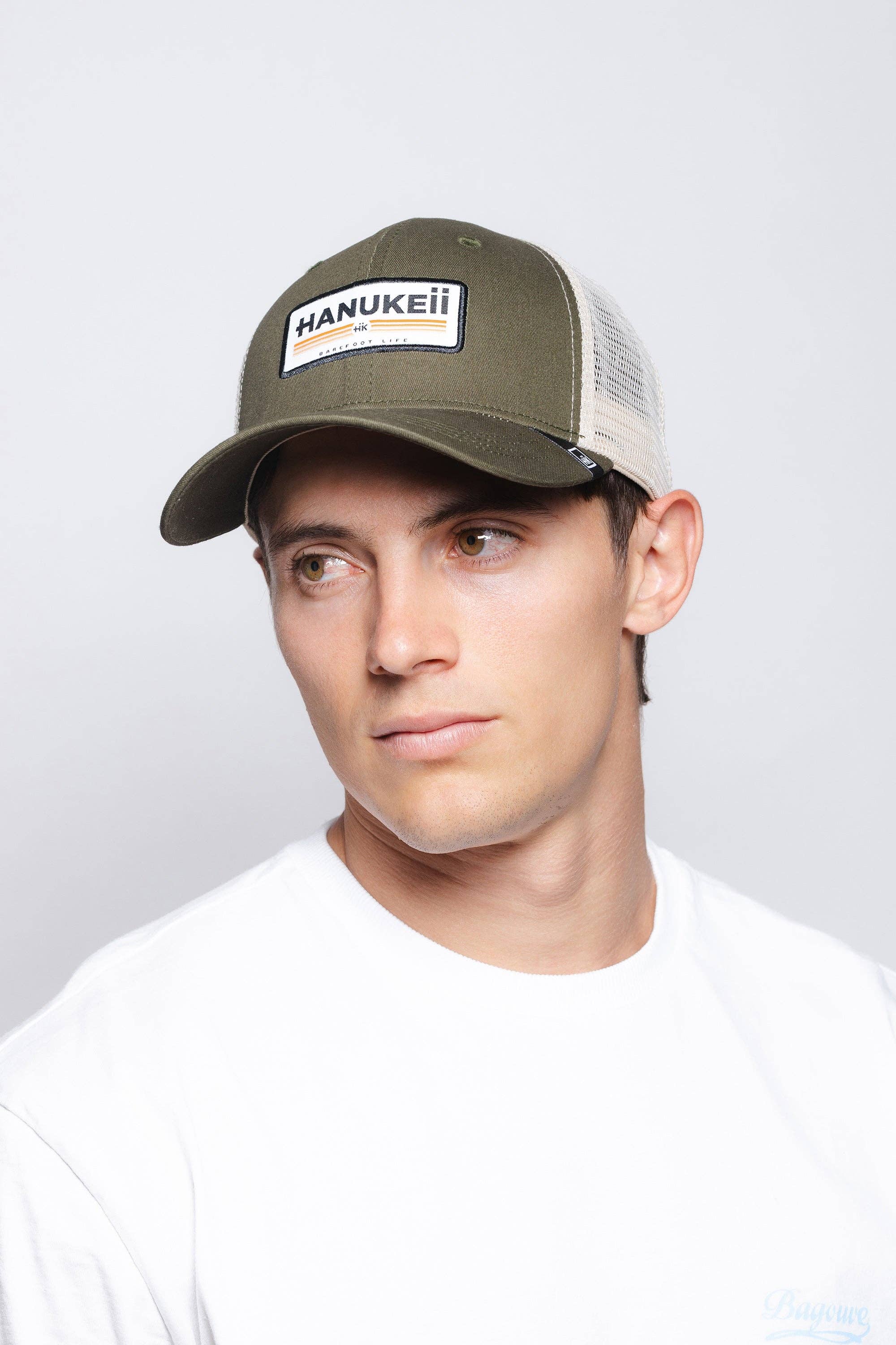 Indicom Brands - Wholesale Trucker Hat - Unisex - Barefoot Green / Beige10