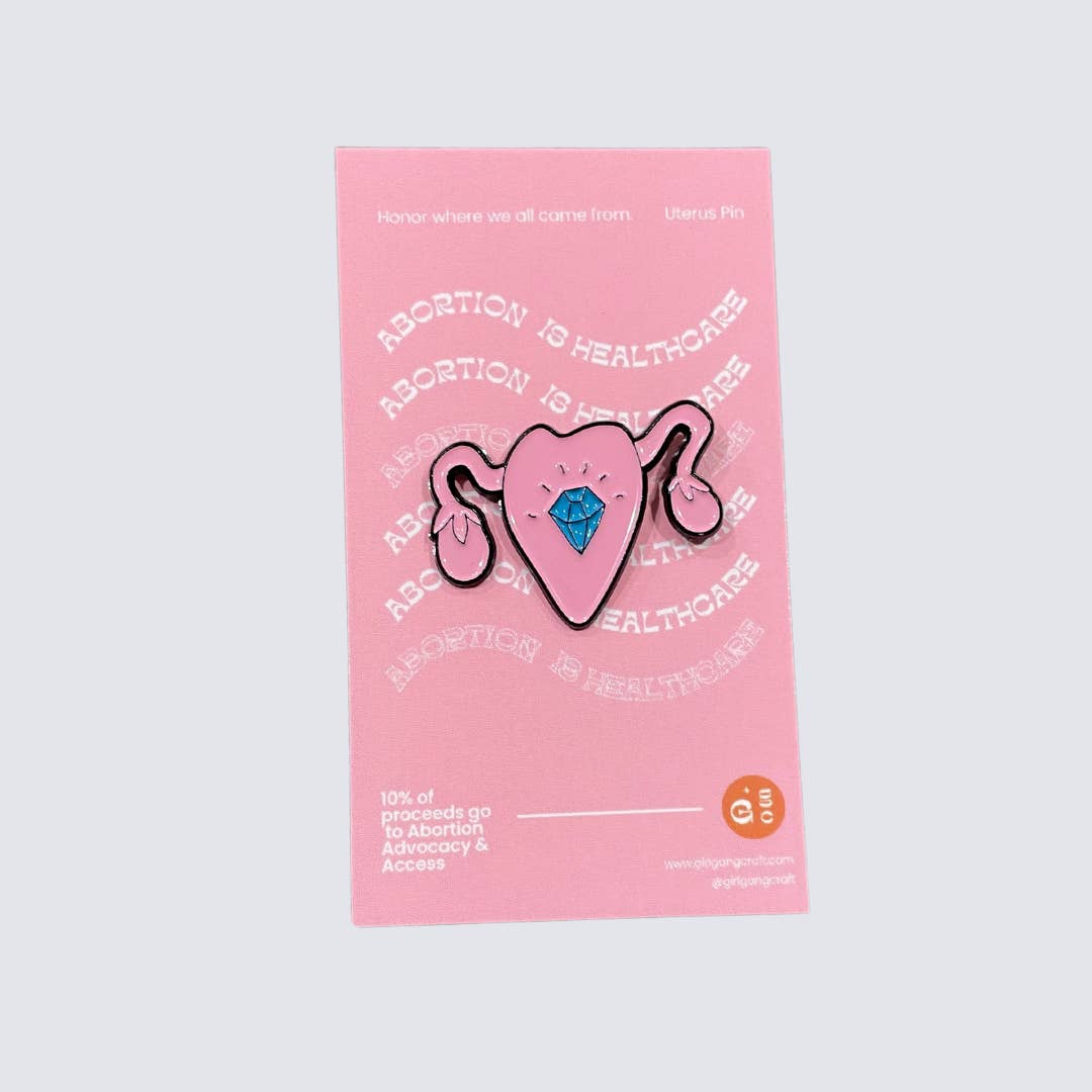 Girl Gang Craft - Wholesale Lapel Pin/Button - Uterus Enamel Pin