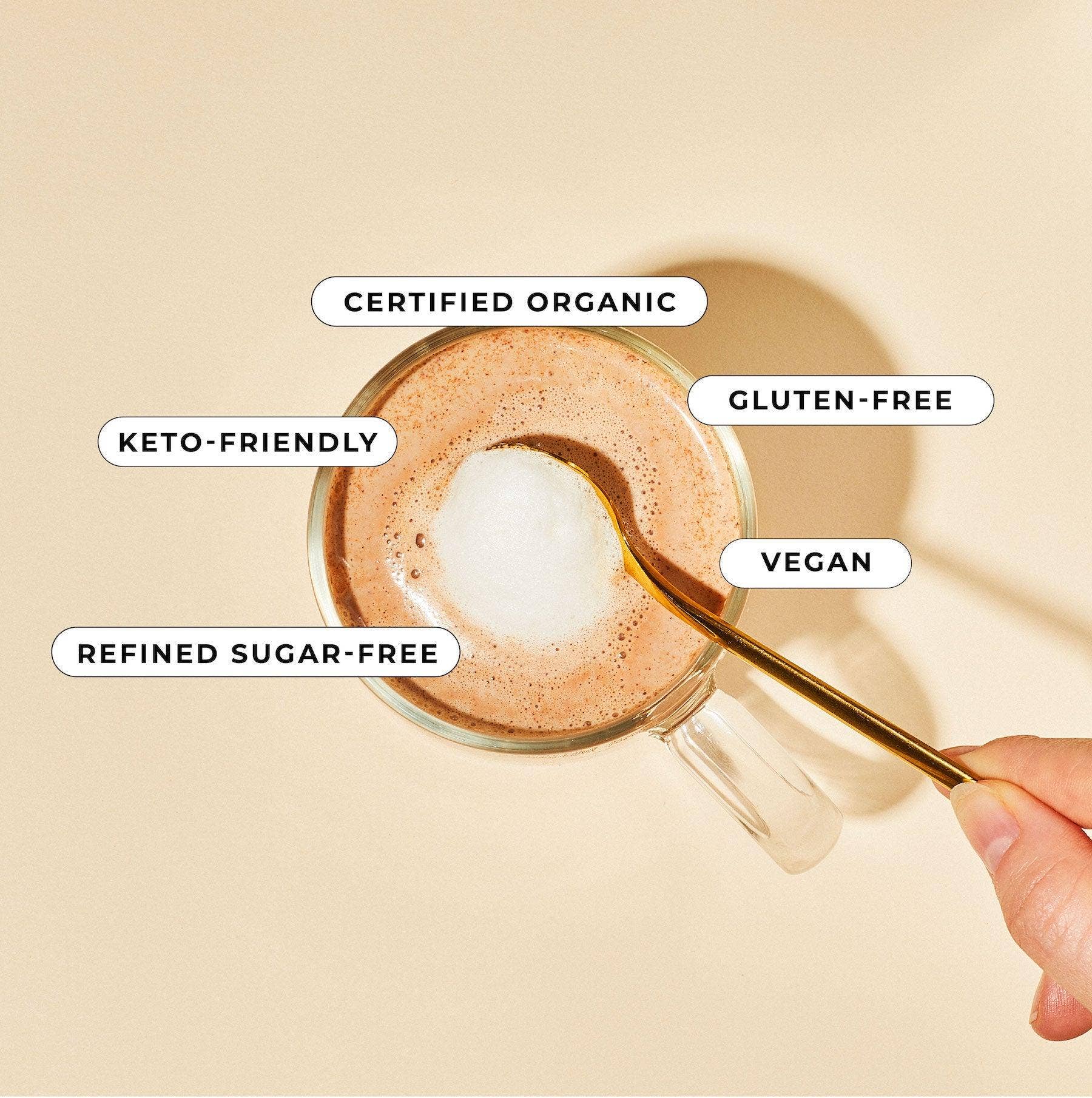 Blume - Vente Préparations/kits pour chocolat chaud - Latte en poudre Superfood, Reishi Hot Cacao2