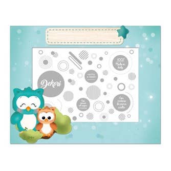 Cadre photo horizontal avec hiboux pour la vente par Dekori