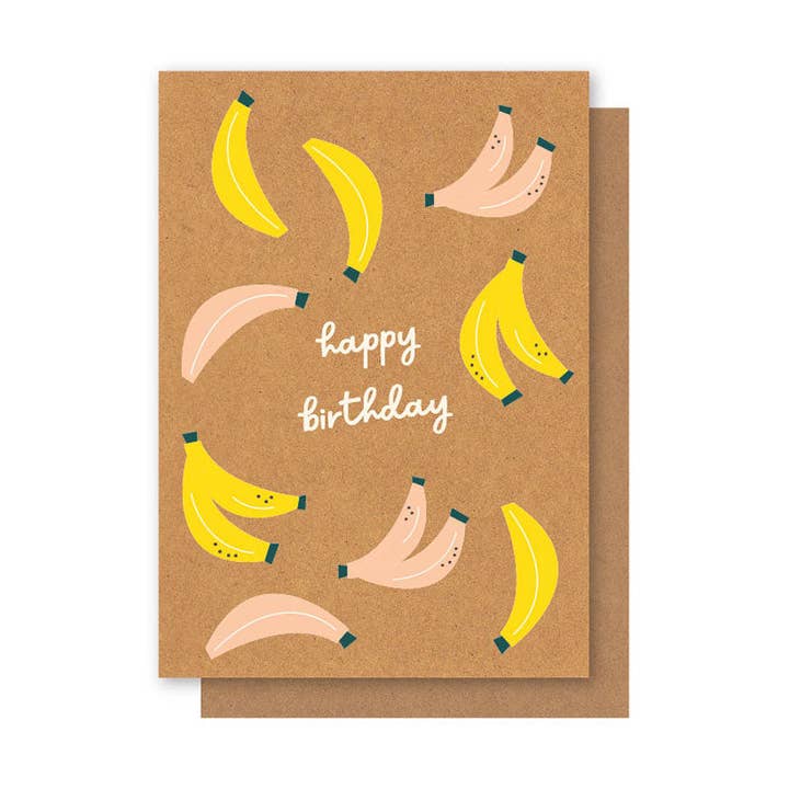 BANANAS BIRTHDAY CARD for wholesale by Elly Oak