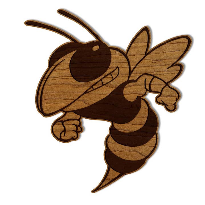 Georgia Tech Yellow Jackets Logo Wall Hanging - Crafted from Cherry or Maple Wood - Georgia Tech Yellow Jackets for wholesale by LazerEdge