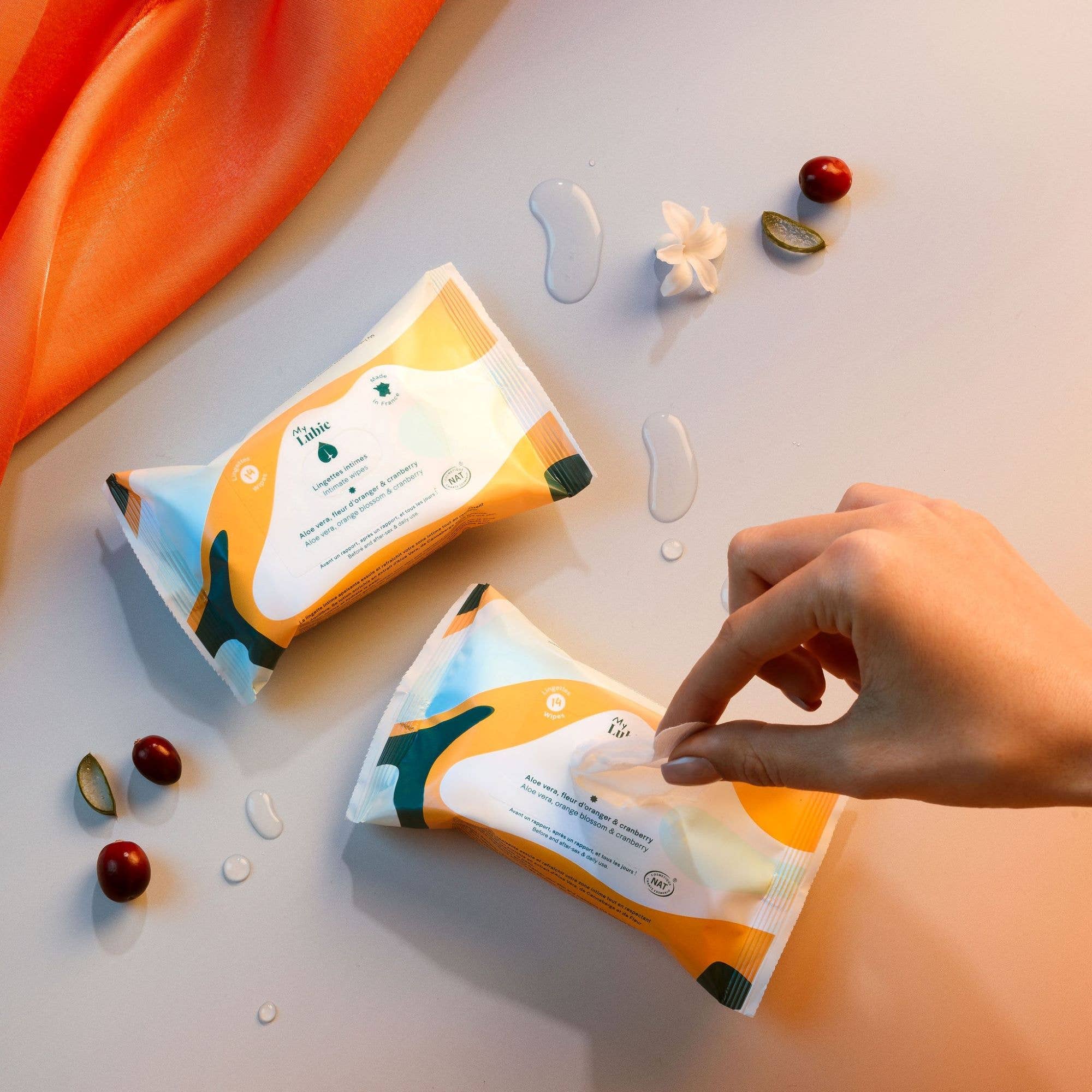My Lubie - Wholesale Intimate Cleanser/Wipe - Natural intimate wipes - Made in France - 14 units1