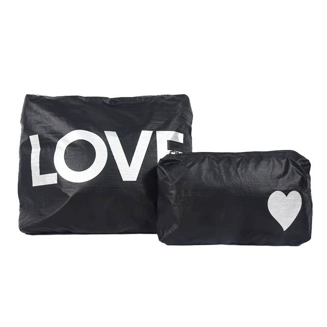 lil darlings inc - Wholesale Makeup/Cosmetic Bag - Makeup bag love heart SET3
