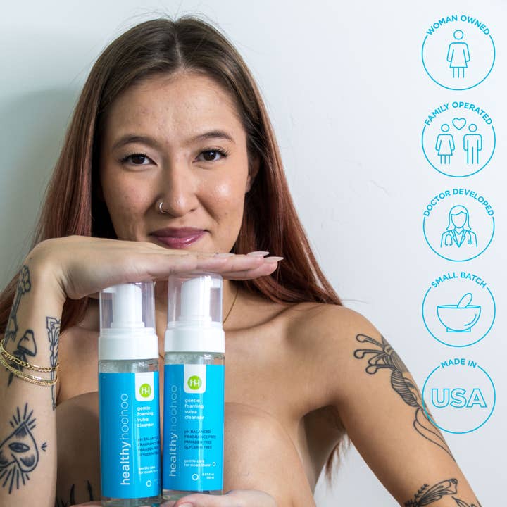 Healthy Hoohoo - Wholesale Intimate Cleanser/Wipe - Gentle Foaming Vulva Cleanser4