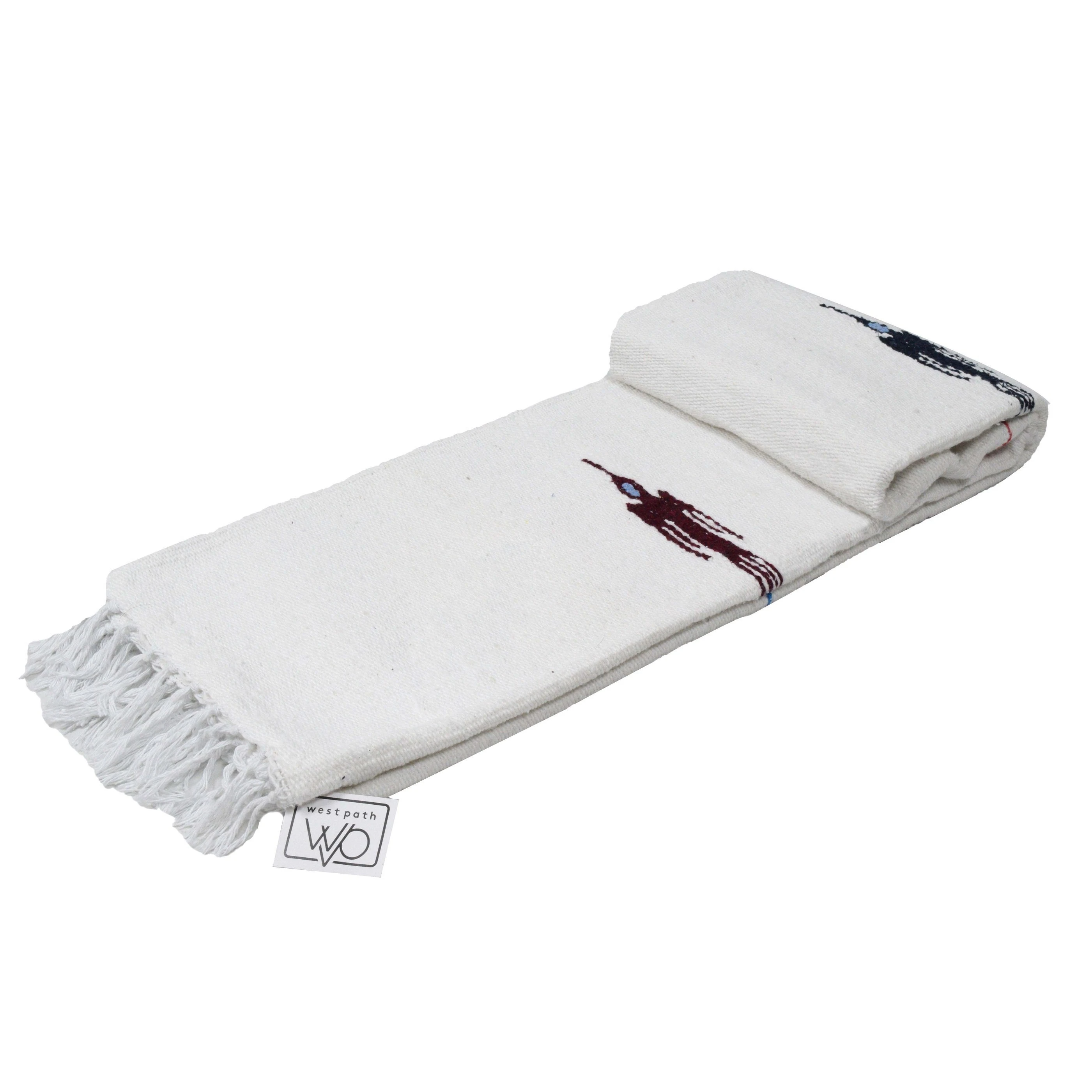 West Path - Wholesale Yoga Blanket - Namaste White Baja Thunderbird Yoga Blanket4