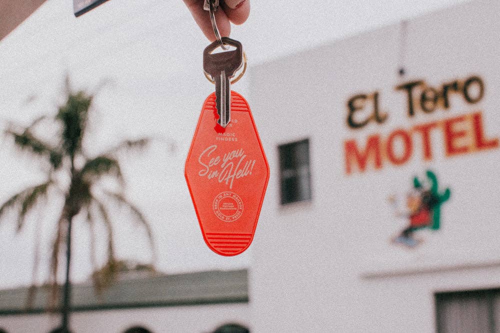 Gold St. Press - Wholesale Keychain - Unisex - End of the Road Motel Key Ring4