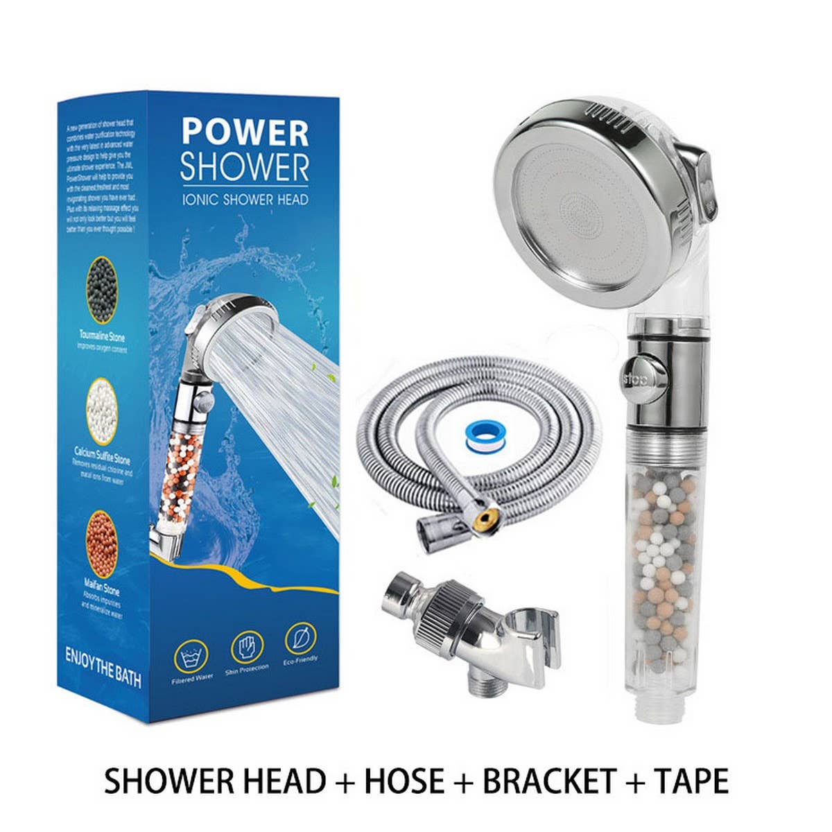 ACCITY - Wholesale Shower Head - THREE-SPEED WATER FILTER SHOWER HEAD WITH BOOSTER_CWASC17033