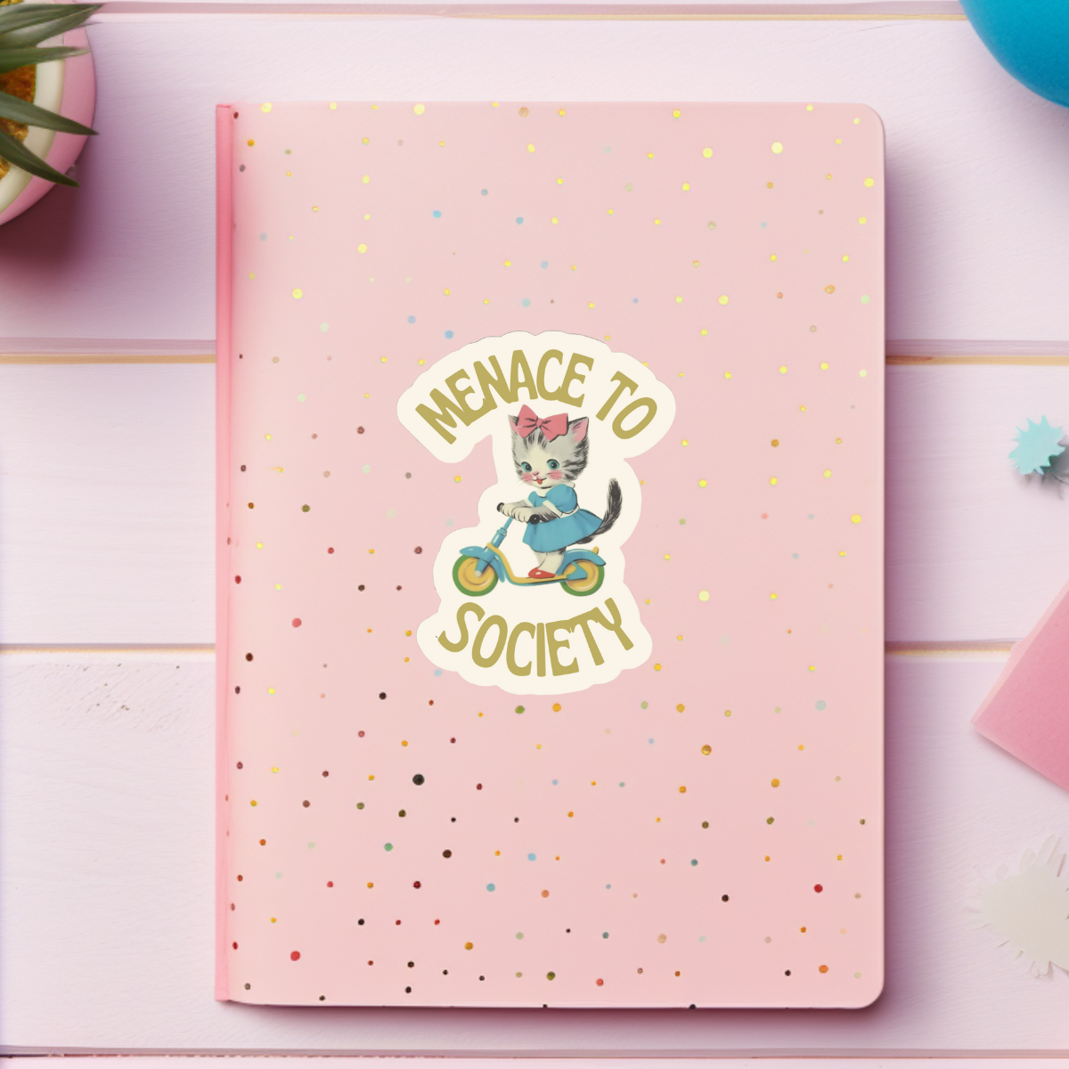 inviting affairs paperie - Wholesale Sticker - Menace to Society Sticker1