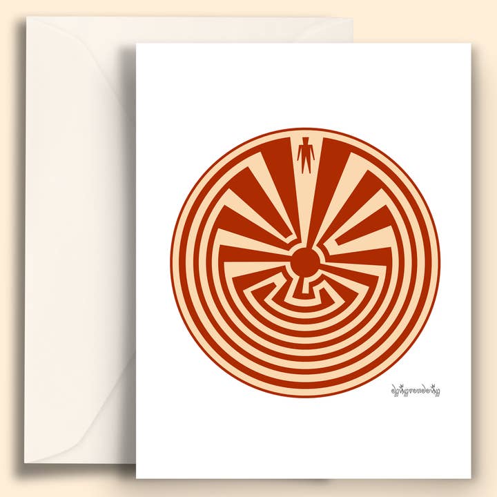 Fourth World Design - Wholesale Everyday Greeting Card - I'itoi Ki: Maze of Life