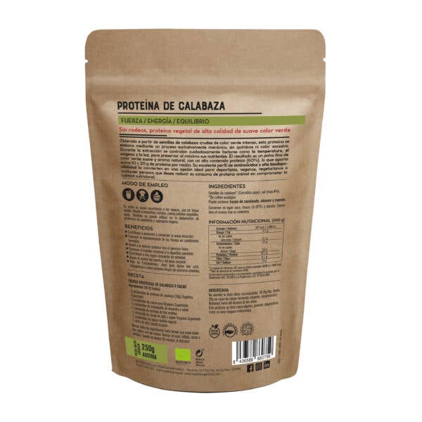 Orgánica Superfoods SL - Wholesale Protein/superfood powder - Organic Pumpkin Protein - 250g1