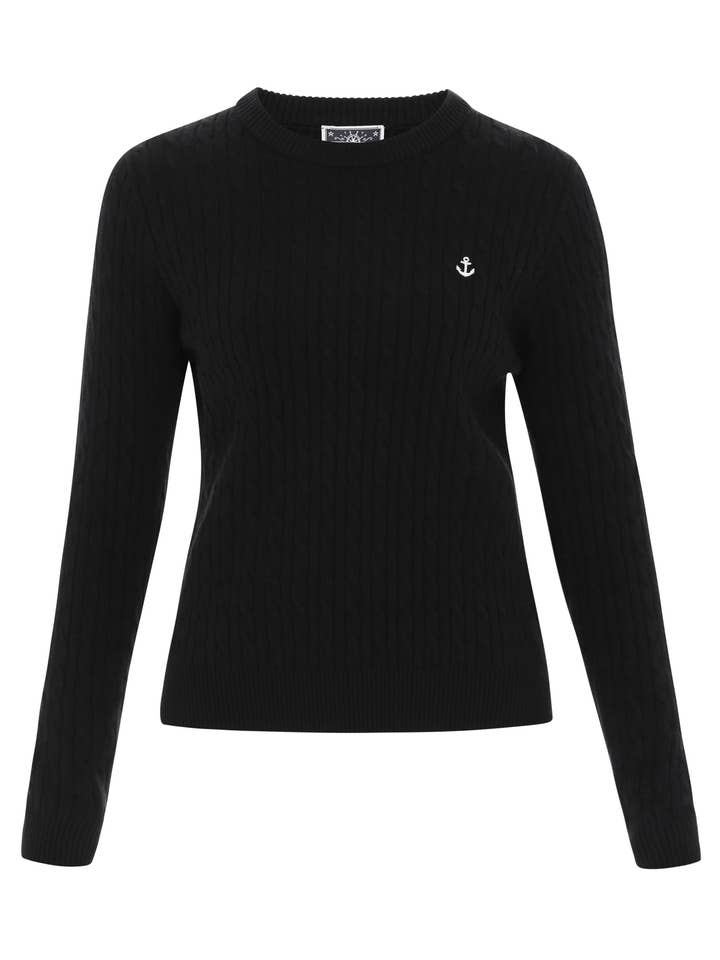 Suéter de cable de viscosa para mujer Dreimaster Maritim (39543916) para venta al por mayor de MO Streetwear