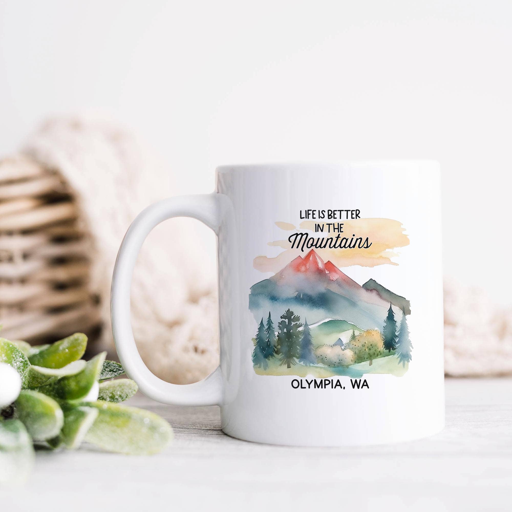 Heart & Willow Prints - Wholesale Coffee Mug - Mountain Life Custom Town Ceramic Mug, Custom Hometown Gifts0