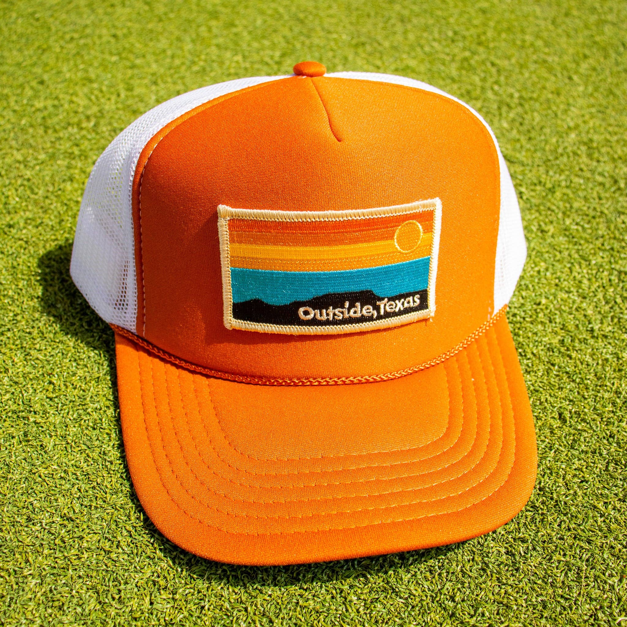 Outside, Texas - Wholesale Trucker Hat - Unisex - OTX Foam Trucker: Horizon Patch15