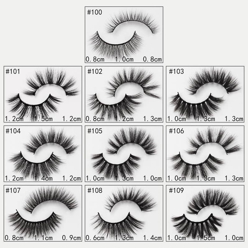 wandf - Wholesale False/Fake Eyelashes - Full Strip Eyelashes 3D Bushy Eyelashes Fake Eyelashes12