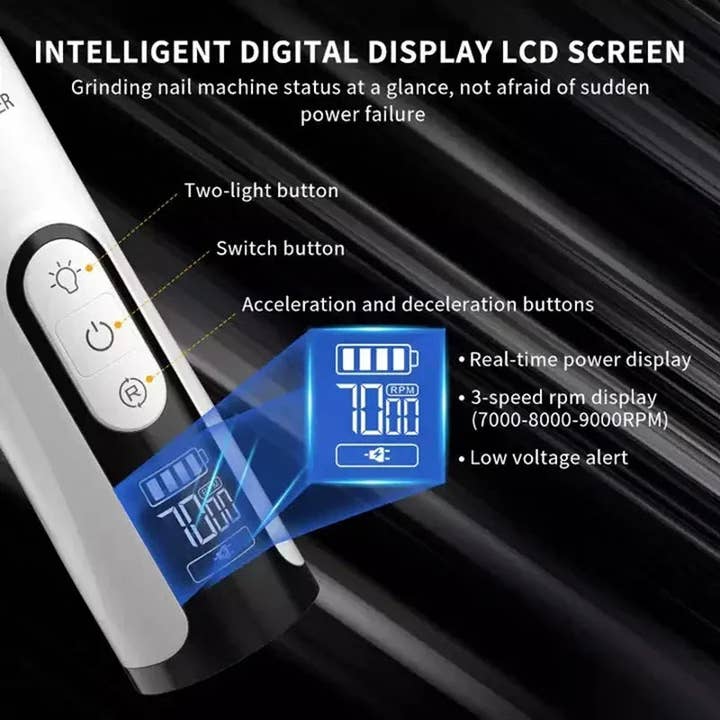 Assorted LED Electric Pet Nail Grinder - USB Rechargeable Tool for wholesale on Faire2