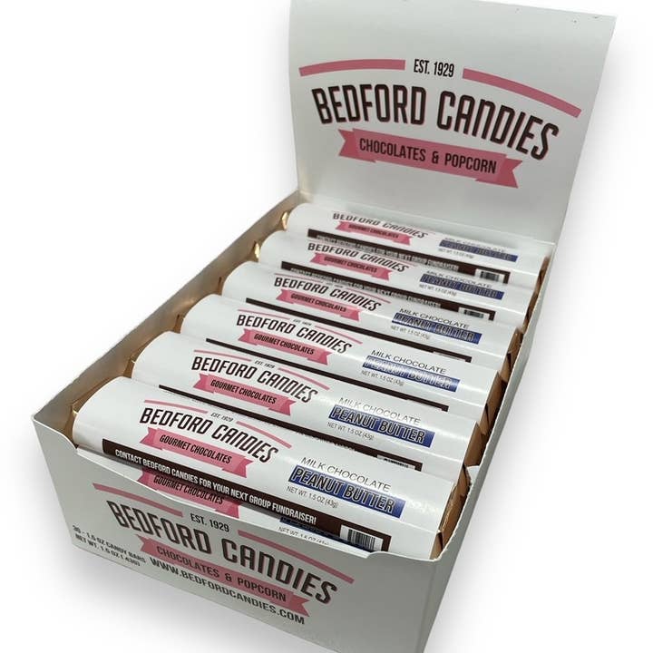 Peanut Butter Candy Bars for wholesale by Bedford Candies