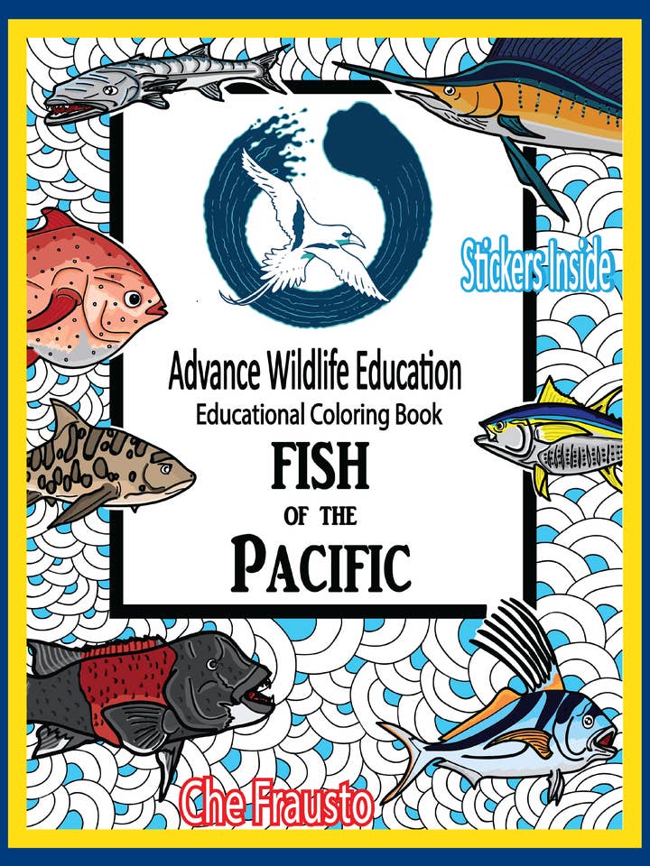 Fish of the Pacific Educational Coloring Book for wholesale by Advance Wildlife Education LLC
