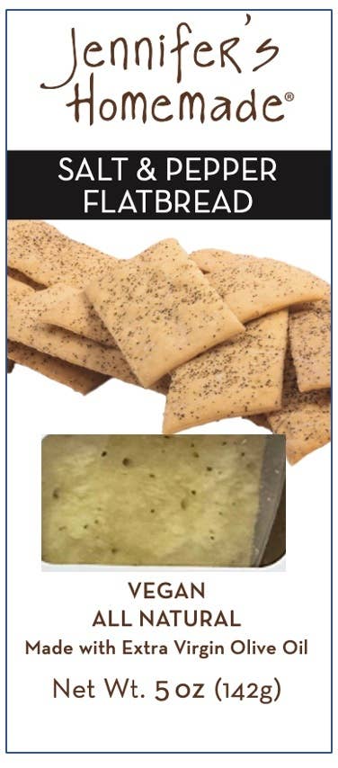 Jennifer's Homemade - Wholesale Crackers - Salt And Pepper Flatbread1