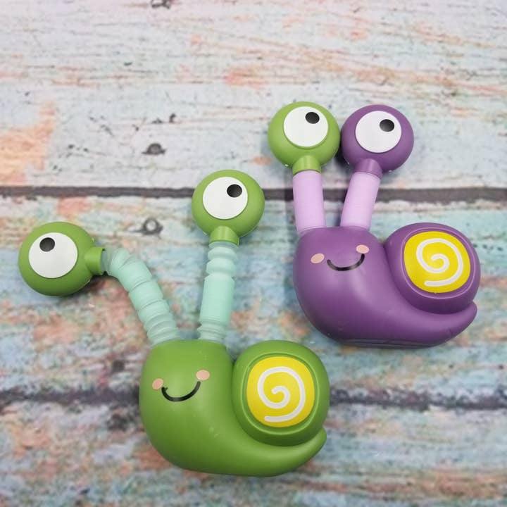 MIAS SHOP - Wholesale Fidget Toy - Kids - Pop Tube Snail Fidget Toy With Light