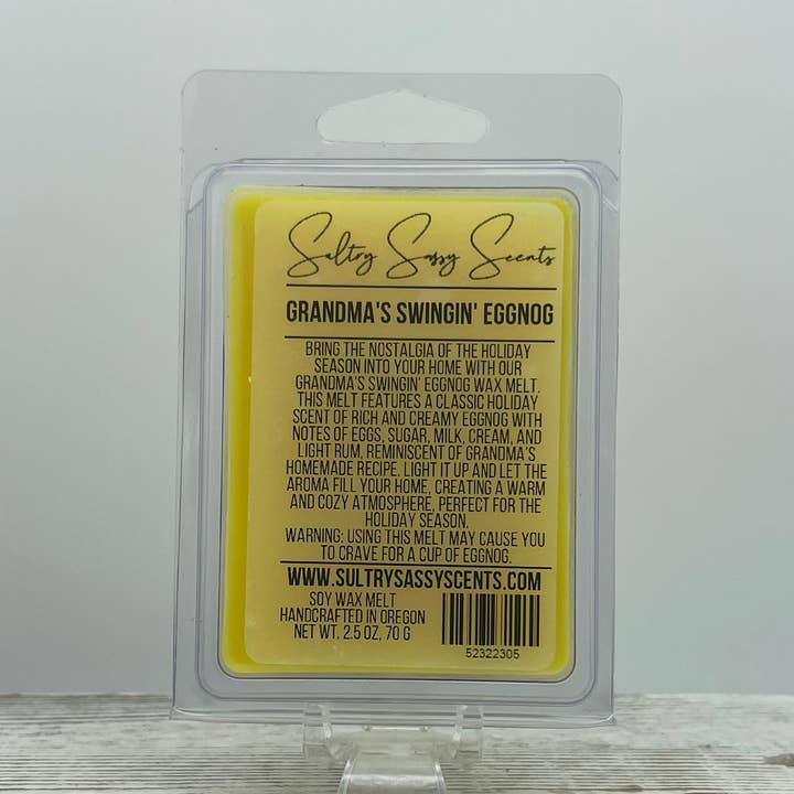 Grandma's Swingin' Eggnog - Sojawachs zum Schmelzen für den Großhandel von Sultry Sassy Scents