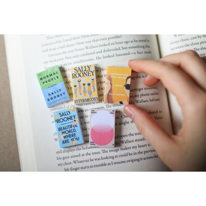 Handgjorda MINI Sally Rooney-böcker (set med 5 miniböcker) för wholesale av The Sticker Shop