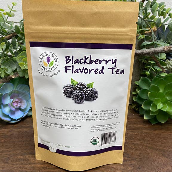 Crystal Rock Healing, LLC - Wholesale Loose Tea - Blackberry Flavored Tea Herb 2oz Organic0