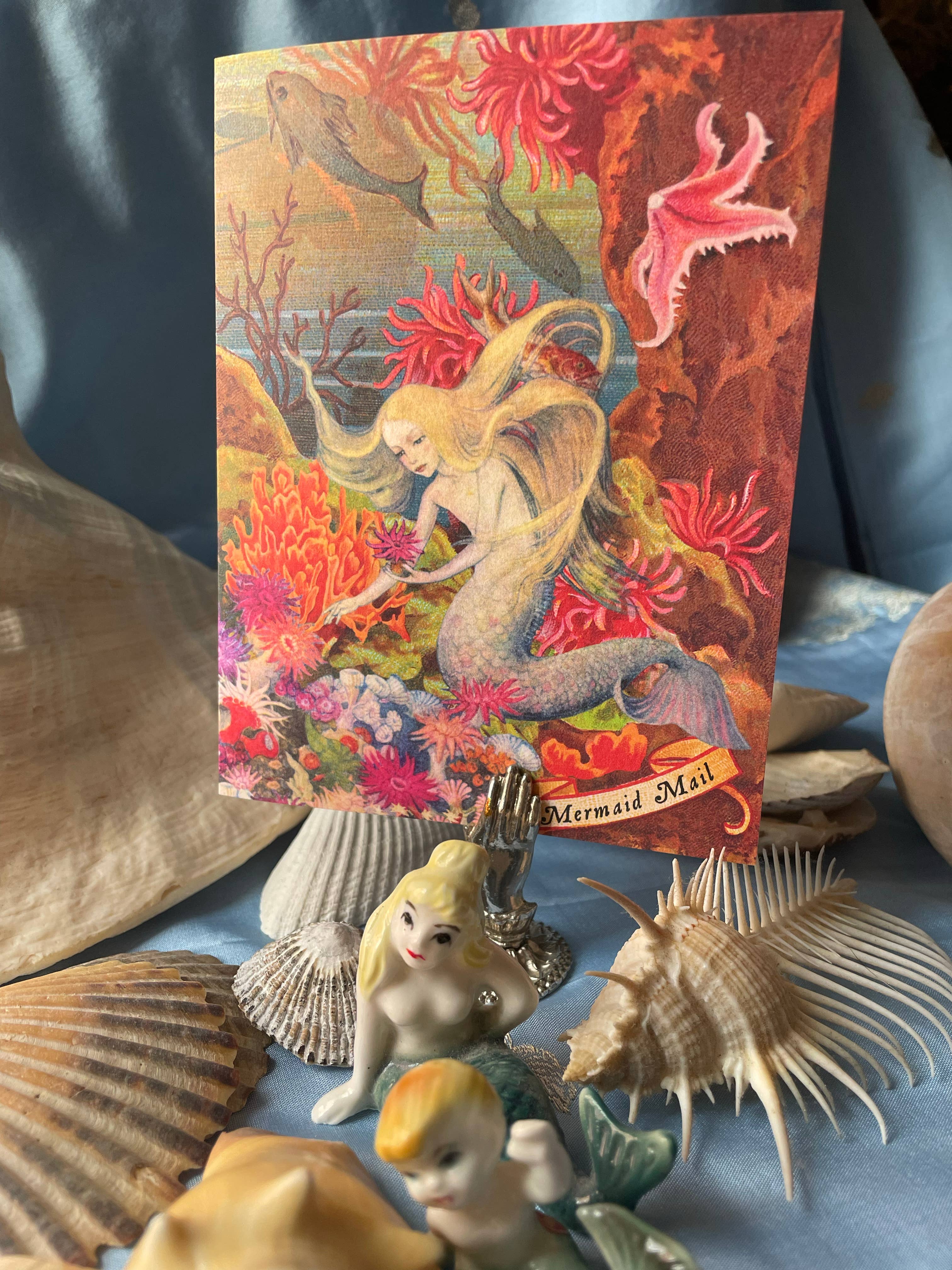 Ivory Tower Studios - Wholesale Everyday Greeting Card - Deep Sea Mermaid Mail Anytime Card4