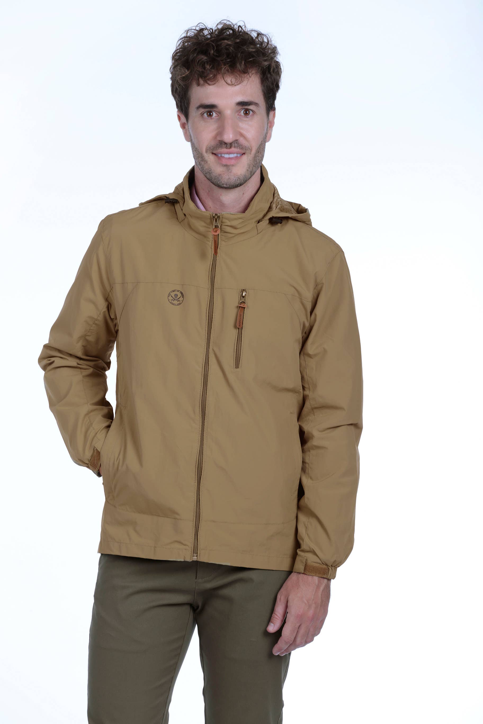 The Time of Bocha - Wholesale Winddichte jas - Heren - Heren Windjack Army The Time Of Bocha QI1PARMY-BEIGE0