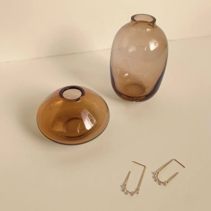 Coleção Perla - Brincos Cecilia com Pérolas por atacado de Points Jewelry