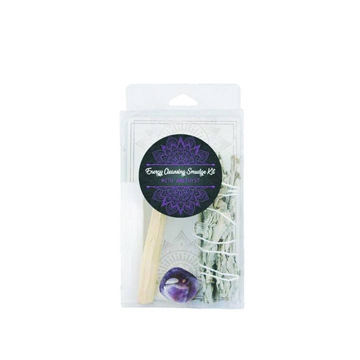 Designs by Deekay Inc. - Wholesale Sage Bundle - Energy Cleansing Smudge Kit w/ Amethyst
