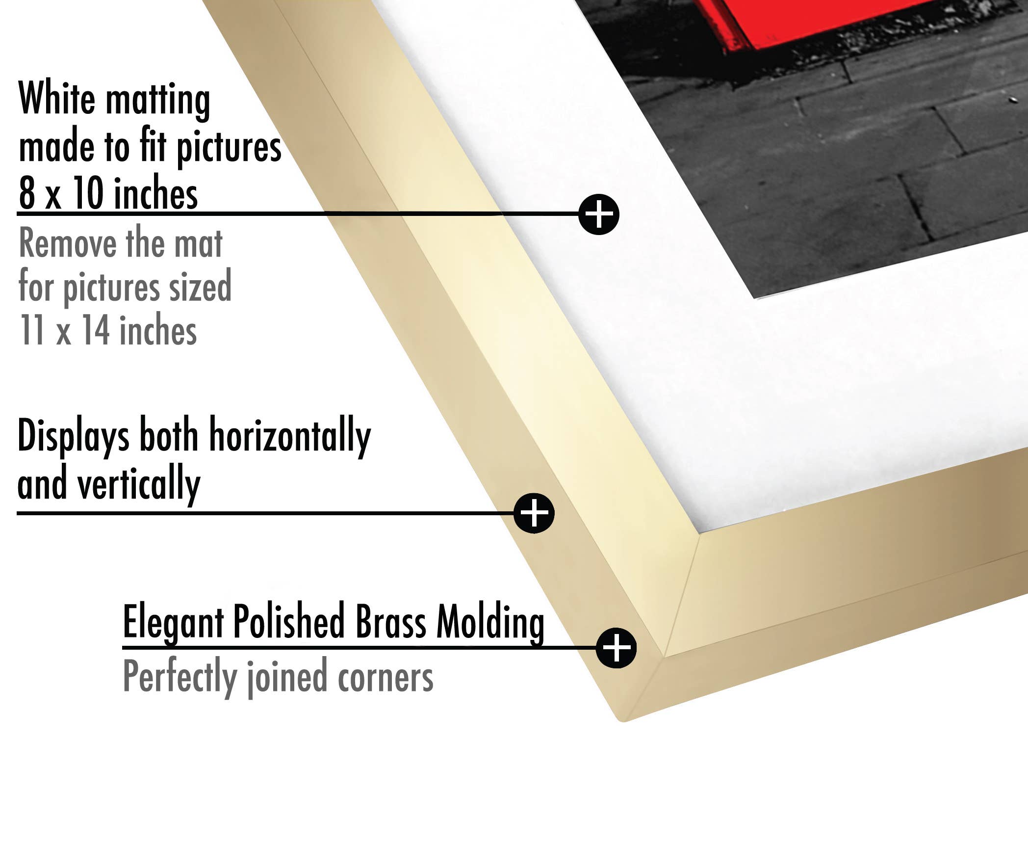 Americanflat - Wholesale Picture Frame - Americanflat Picture Frame with Mat Standard Molding127