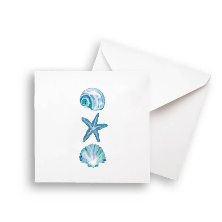 French Graffiti - Wholesale Tea Towel - Three Shells