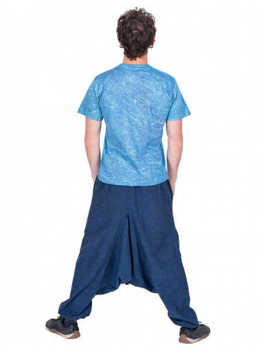 Blå Blå harembukser i bomuld for engroshandel på Faire6