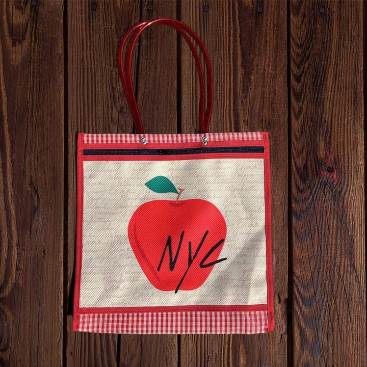 City Square Mexican Plastic Tote Purse 15 x 15 in | Market B for wholesale by Pura Vida