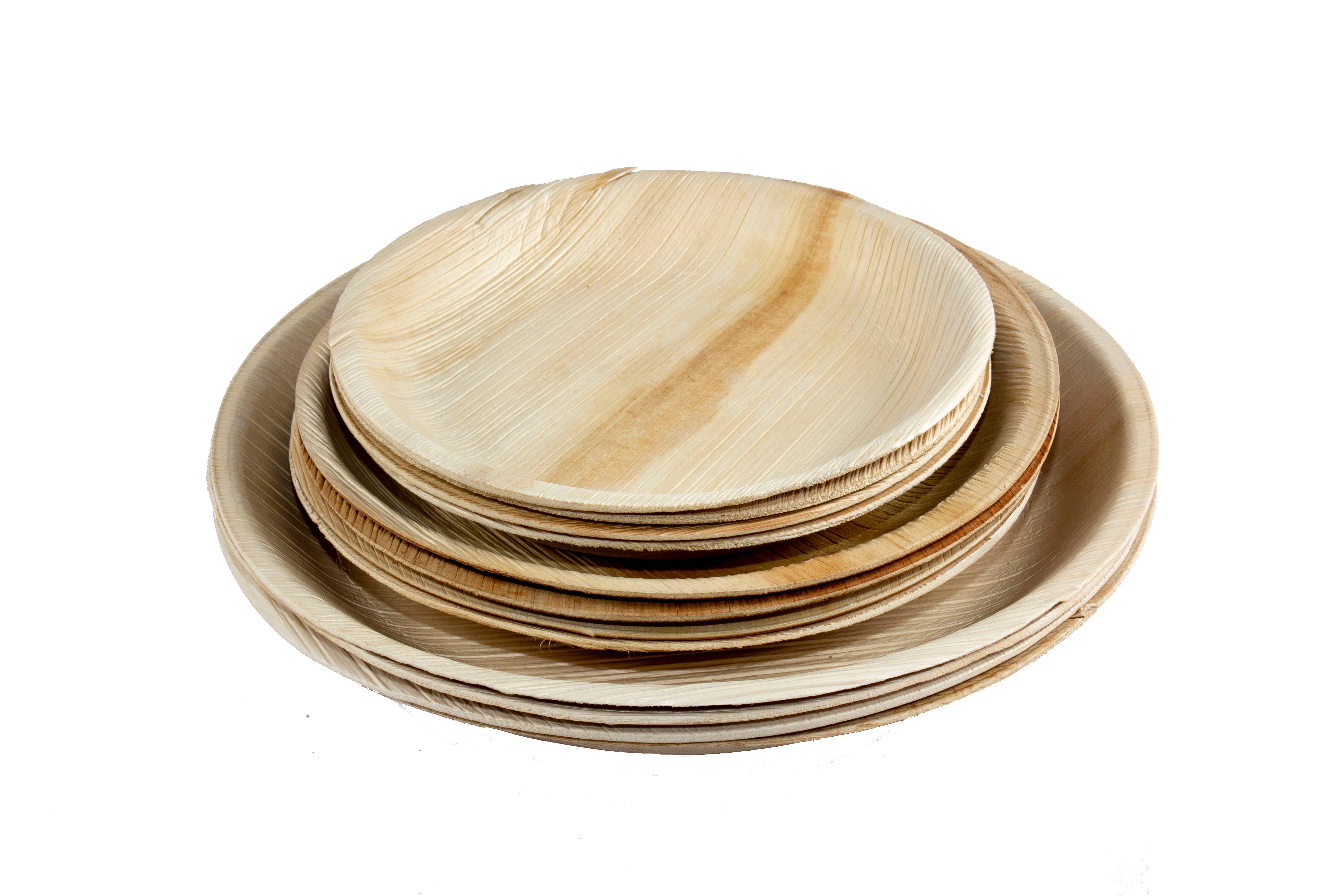 Karmic Seed - Wholesale Disposable Plate - Round Disposable Palm Leaf Plates 25 pack3