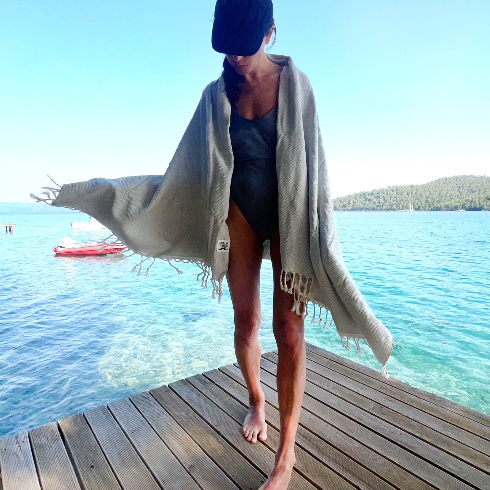 HELLO TURCO Turkish Towels - Wholesale Bath Towel - Grayful Handwoven1