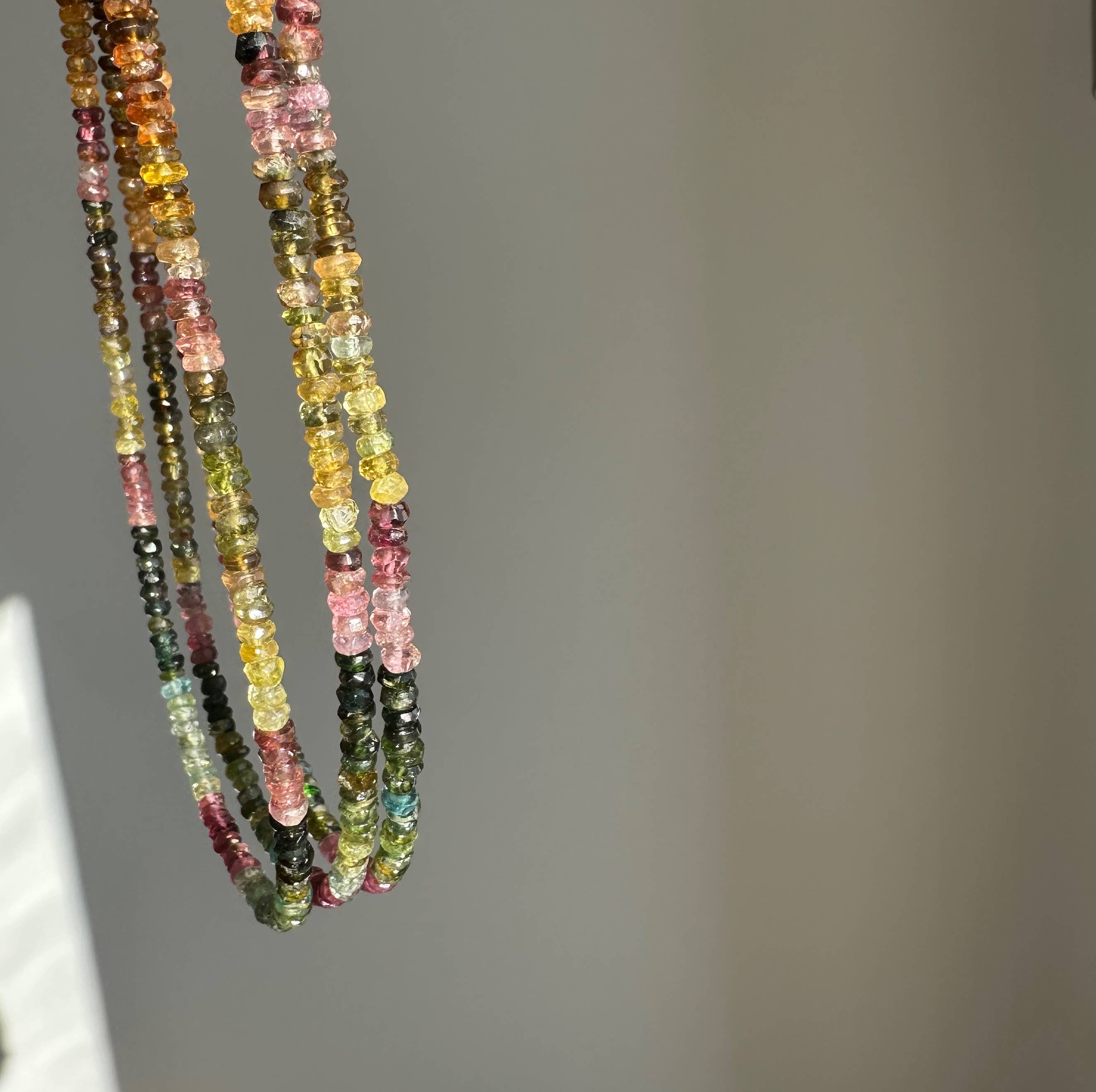 Anokhi Green | Handmade Gemstone Jewelry - Wholesale Beaded/Pearl Necklace - Tourmaline Extender Necklace | Gold Beads| October Gems4