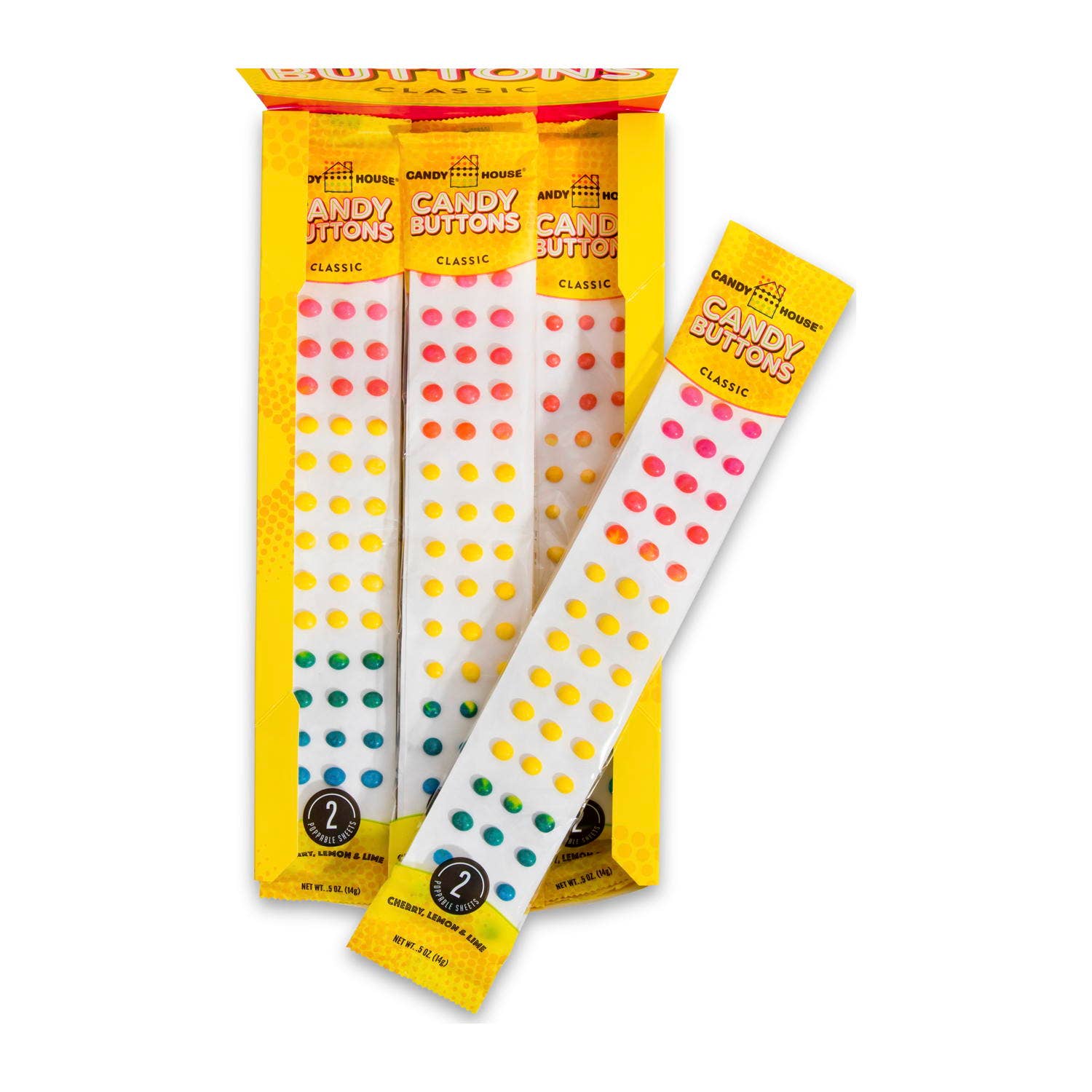 Doscher's Candy - Wholesale Hard Candy - Classic Candy House® Candy Buttons : 24-Count Box2