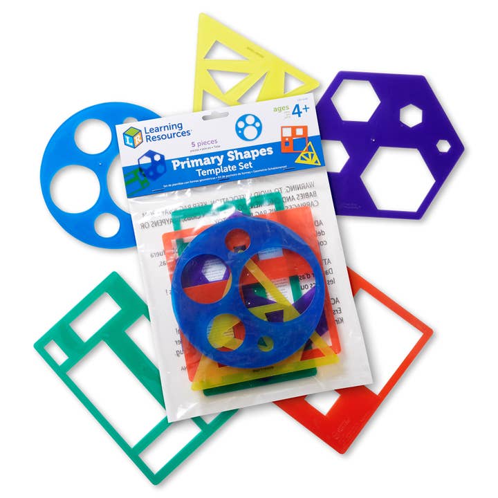 Learning Resources - Wholesale Toy Set - Kids - Primary Shapes Template Set