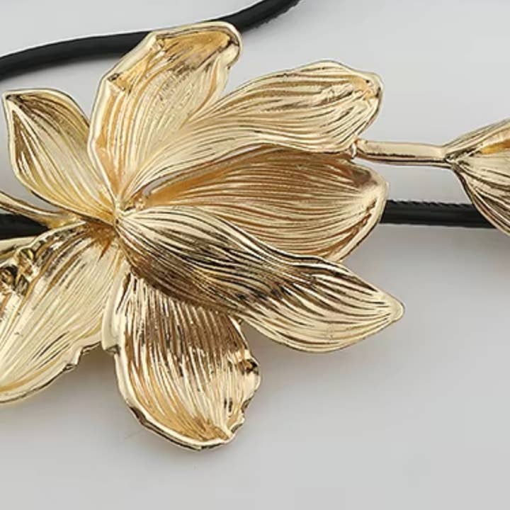 HoopLa - Wholesale Belt - Women's - Tulip Wrap Buckle- Leather Belt- Limited January only 5