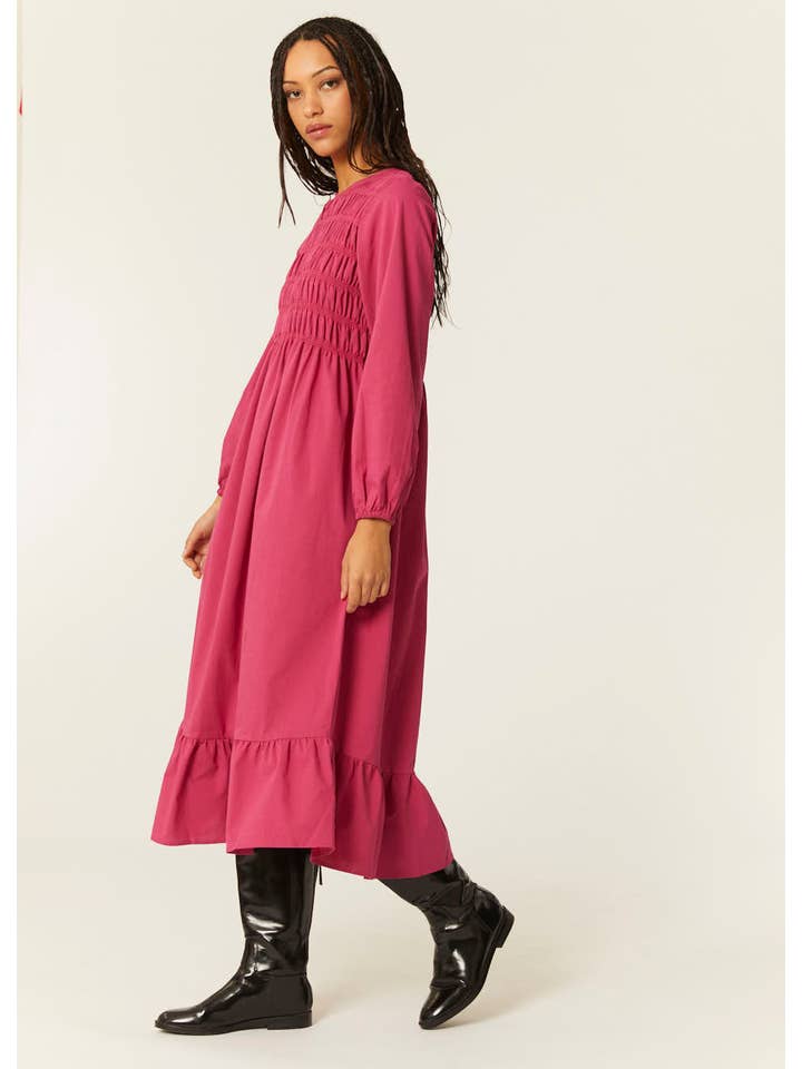 Pepaloves - Wholesale Dress - Women's - VESTIDO FRUNCIDO CEREZA2